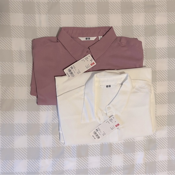 NWT Uniqlo BUNDLE Rayon Long Sleeve Blouse XS - Picture 3 of 6